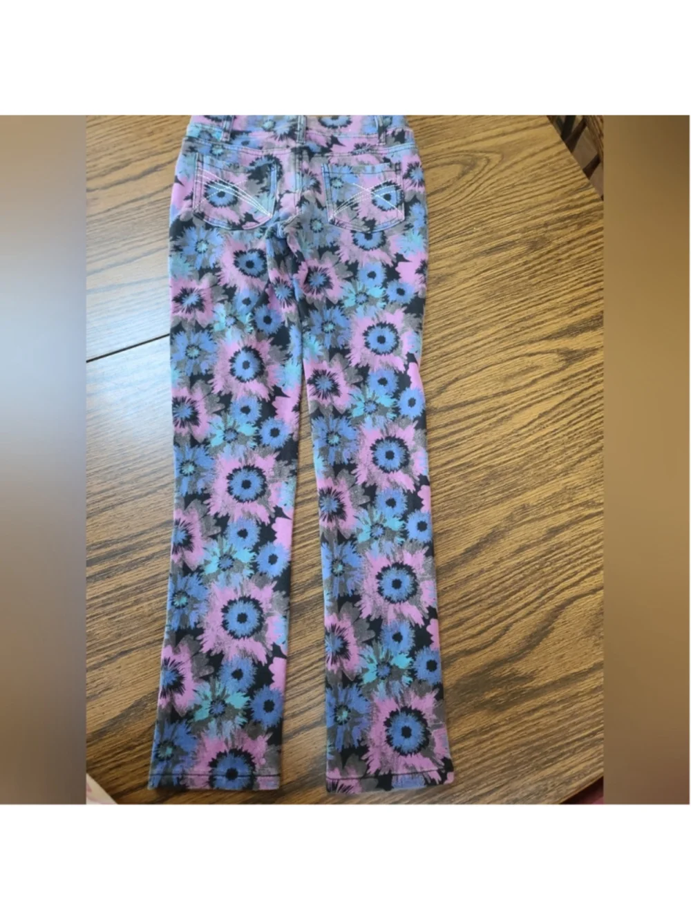 Girls Old Navy Pink Waffle Thermal & SO Skinny Floral Jeans Set Size 10 / L (10-